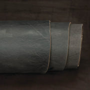 Stone Gray Leather Belt