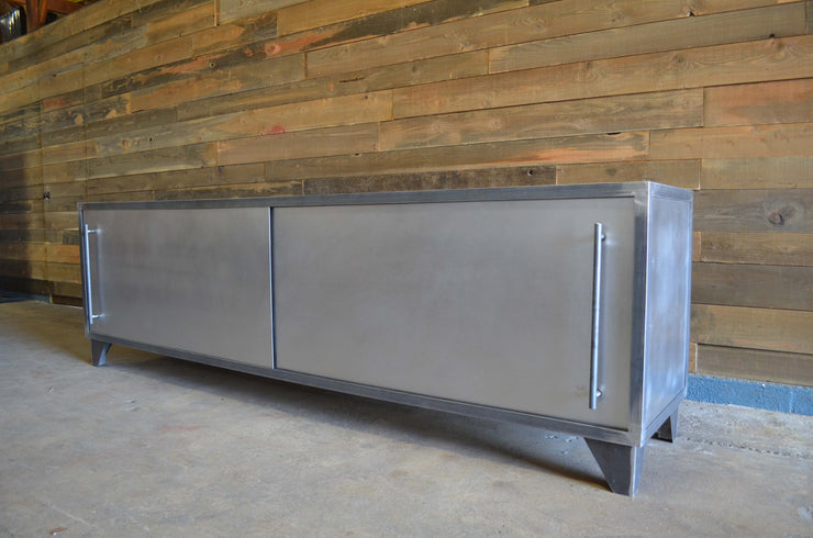 SIMPLE INDUSTRIAL STEEL CREDENZA- shipping included in price