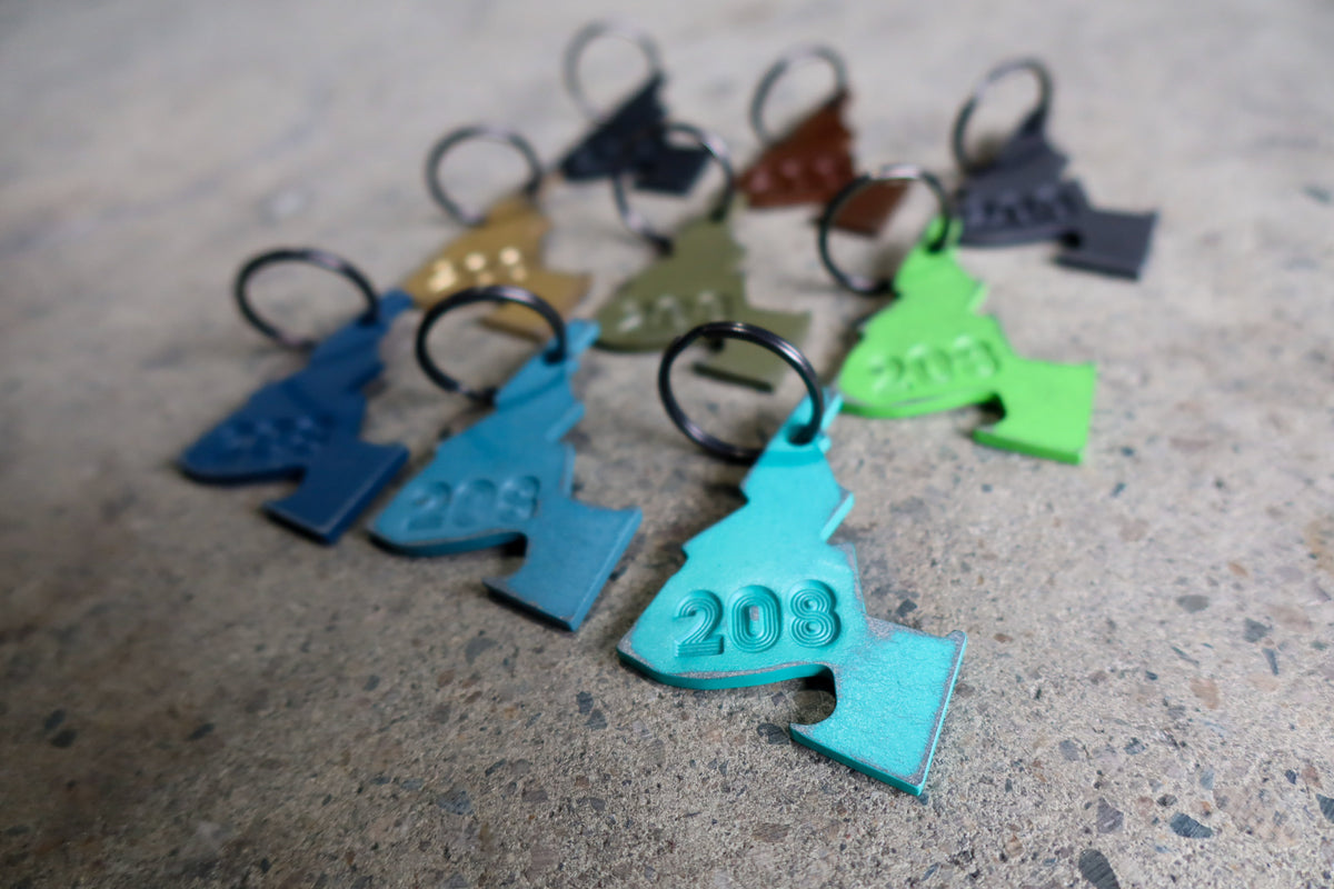 208 STAMPED IDAHO OUTSIDE KEYCHAIN – FosterWeld