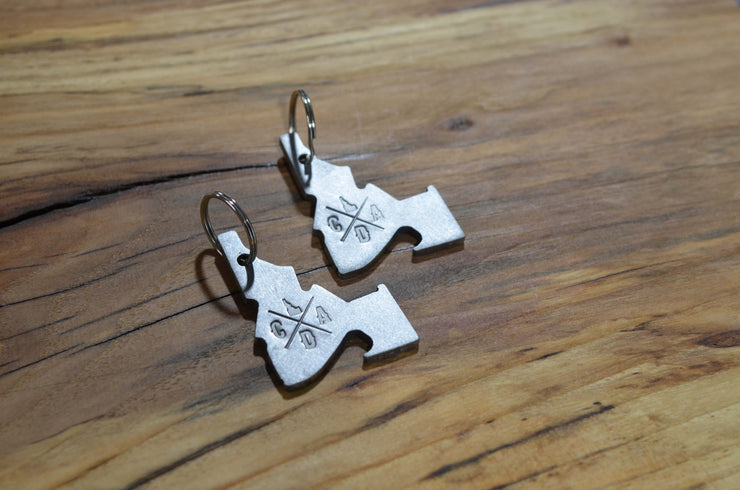 CDA STAMPED IDAHO OUTSIDE KEYCHAIN
