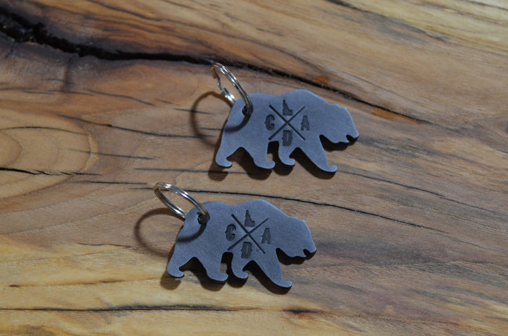 CDA STAMPED BEAR KEYCHAIN