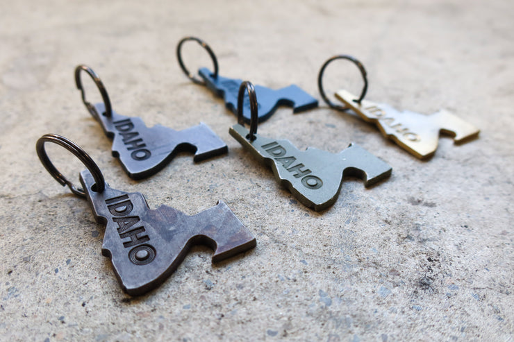 IDAHO STAMPED OUTSIDE KEYCHAIN