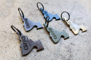 IDAHO STAMPED OUTSIDE KEYCHAIN