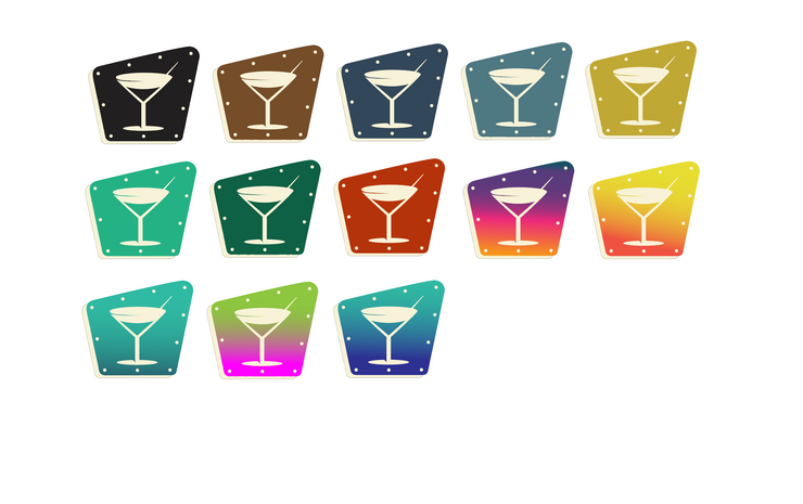 LARGE MARTINI LIGHTED SIGN