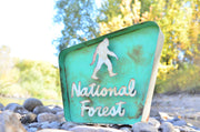 STACKED NATIONAL FOREST SIGN