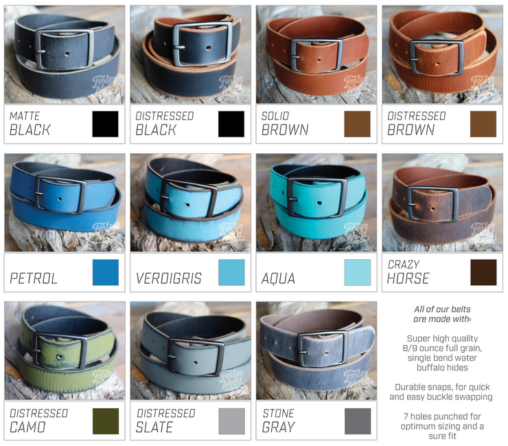 CRAZY HORSE LEATHER BELT