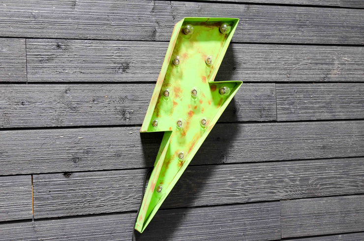 LIGHTNING BOLT MARQUEE SIGN
