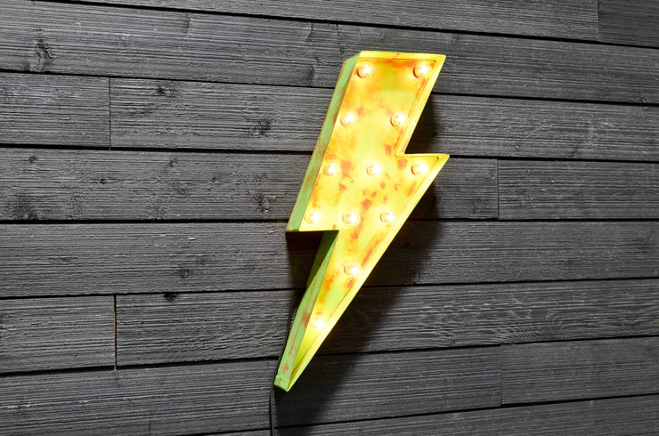 LIGHTNING BOLT MARQUEE SIGN